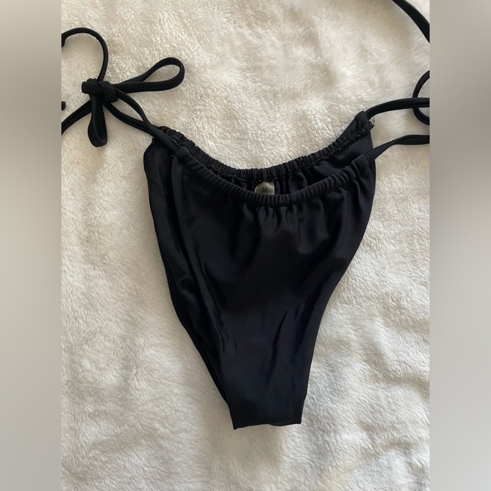 Zaful small black Bikini Bottom tie on sides